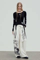 Gothic Cross Garter Top