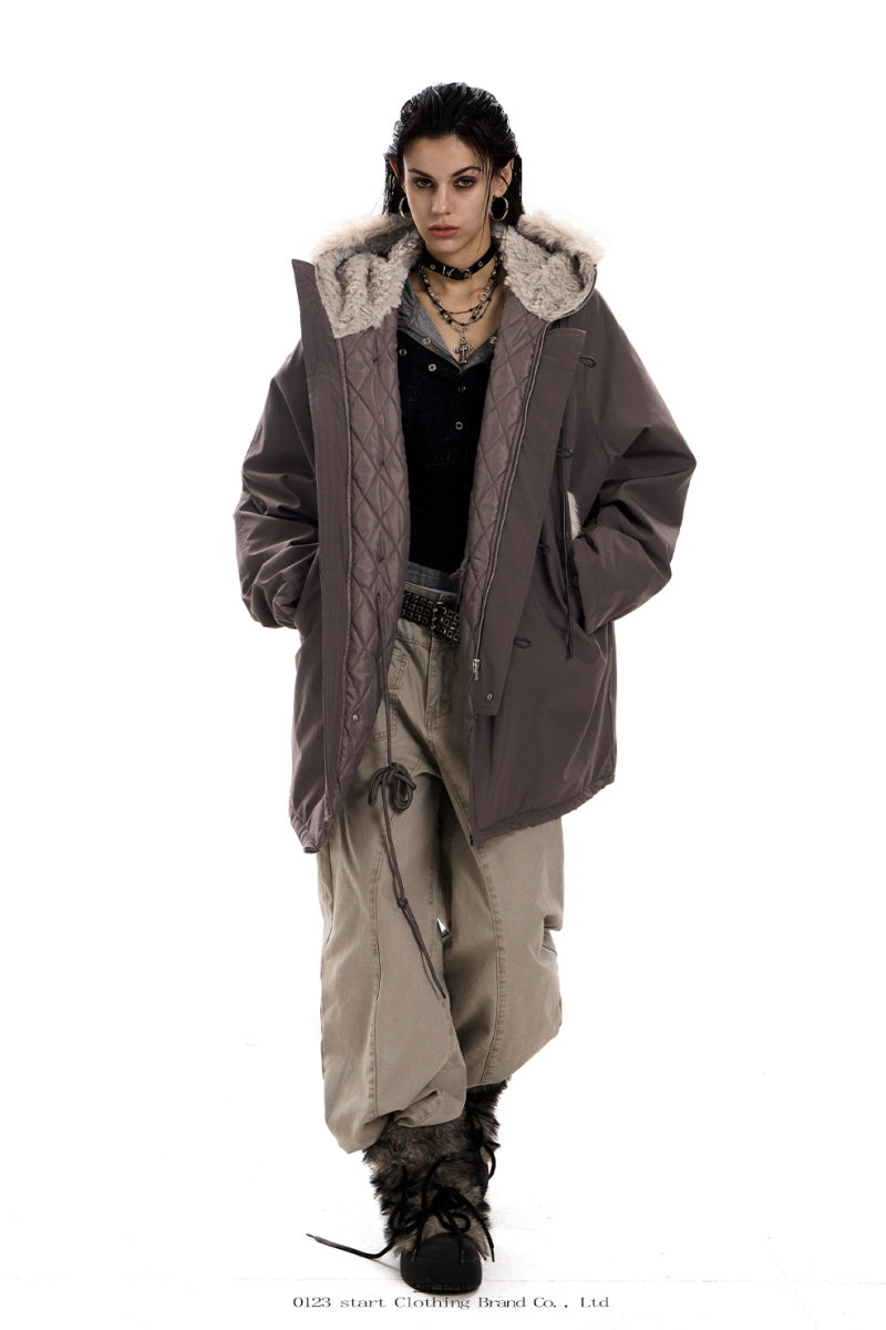Frost Harbor Oversized Parka - Brown