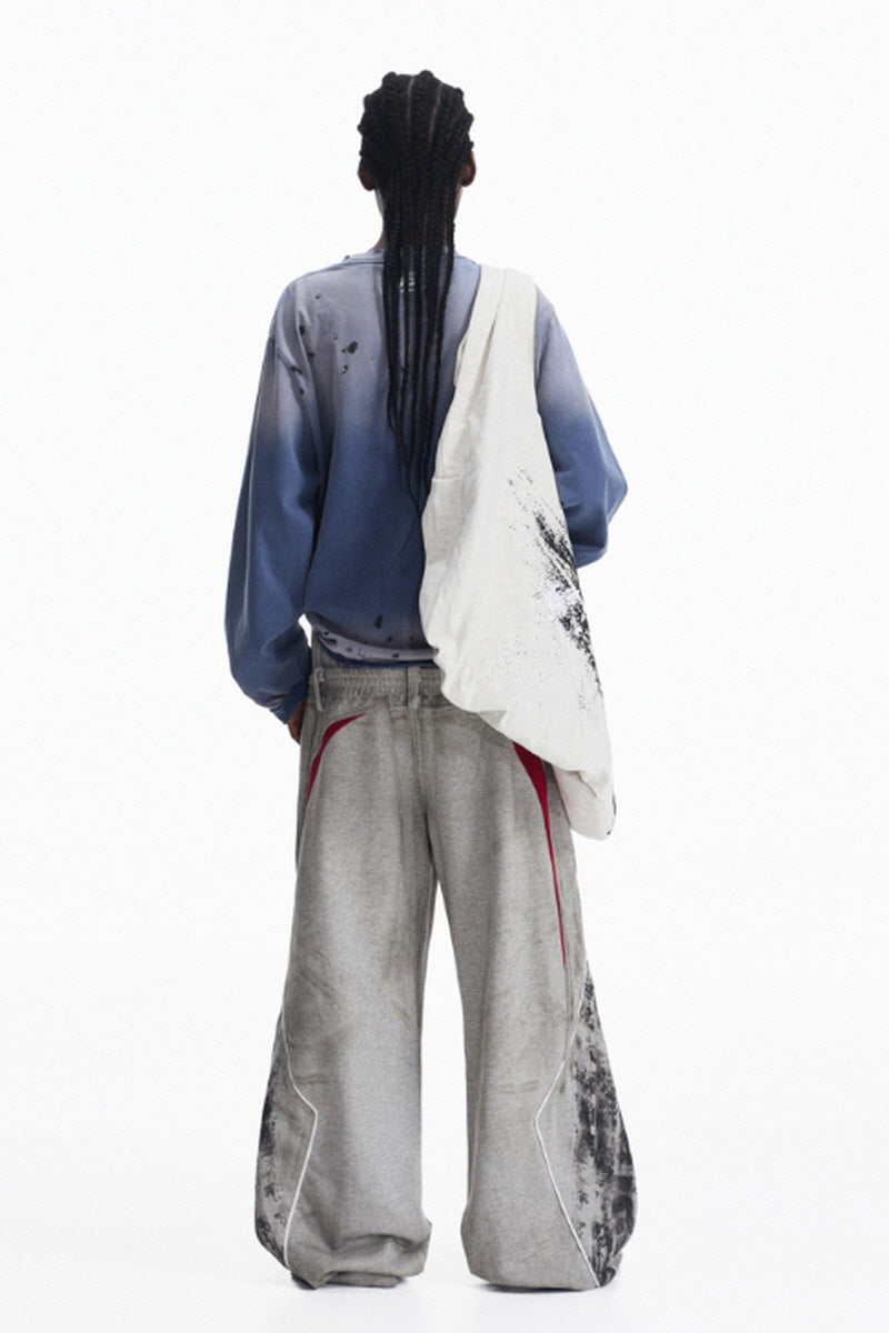 Gradient Wash Graphic Long Sleeve Tee