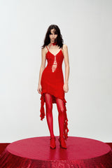 Undone Flame Lace-Up Slip