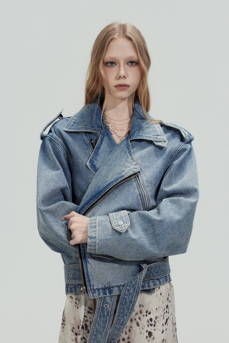 Rebel Zip Denim Jacket