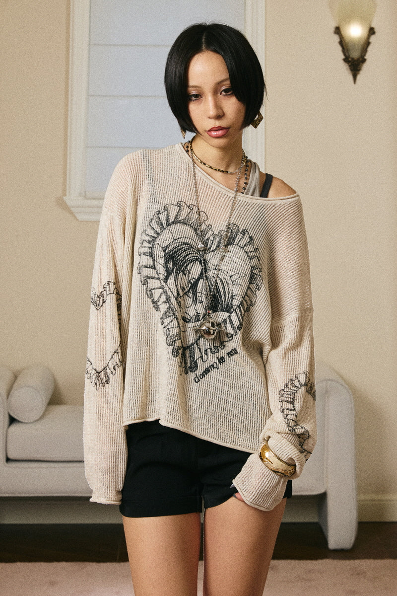 Heartbound Sketch Knit Sweater