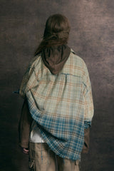 Rust Fade Plaid Overshirt
