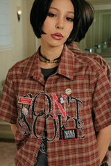 Rebel Plaid Graphic Shirt