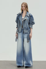 Rebel Zip Denim Jacket