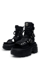 Titan Buckle Platform Sandals