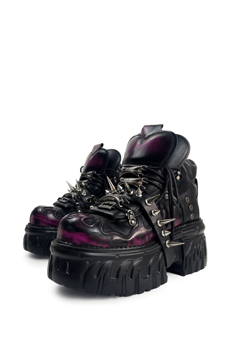Obsidian Spike Platform Boots