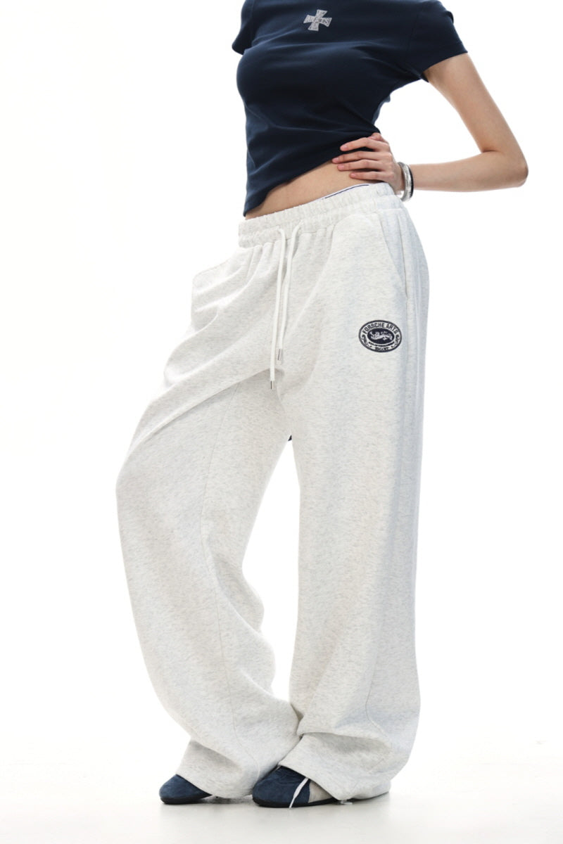 Retro Varsity Wide Sweatpants