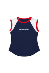 Curious Contrast Raglan Tank
