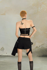 Dark Halo Asymmetric Two-Piece Set