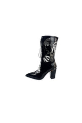 Pink Venom Lace-Up Boots