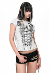 Corset Graphic Slim T-Shirt