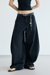 Low Shadow Wide-Leg Jeans