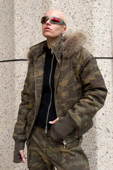 Feral Camo Fur Hood Puffer