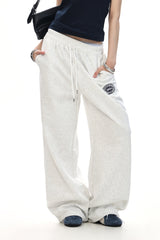 Retro Varsity Wide Sweatpants