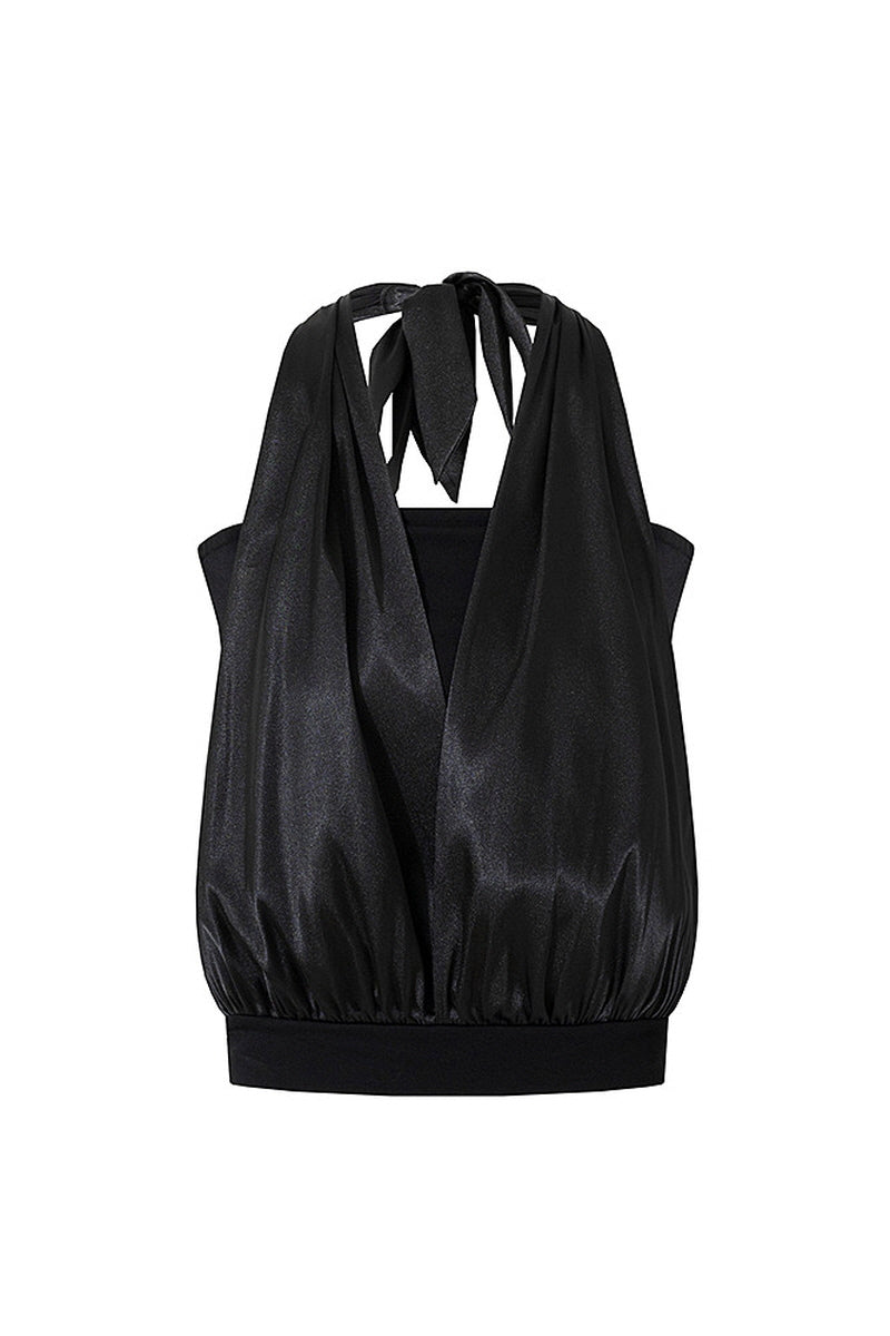 Dual Form Wrap Halterneck Top