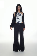 Fragmented Bloom Layered Top
