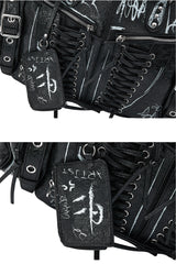 Graffiti Rivet Biker Bag