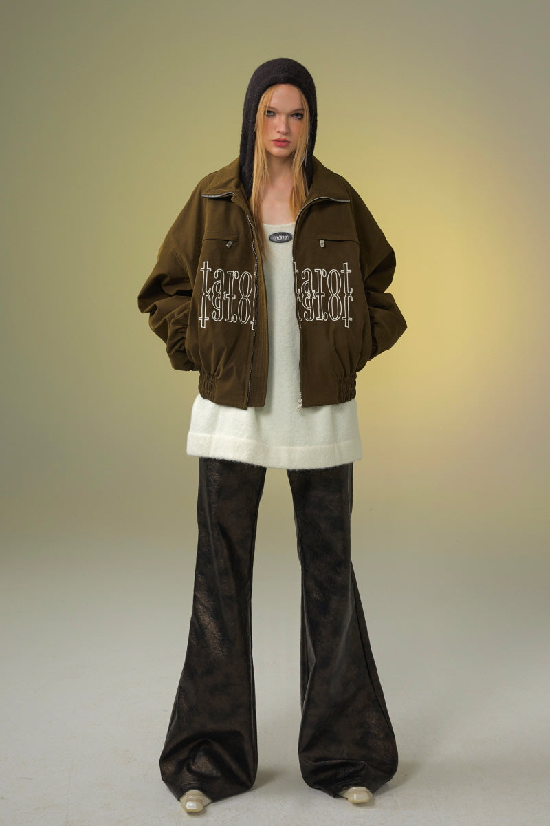 Shadow Contrast Hooded Sweater