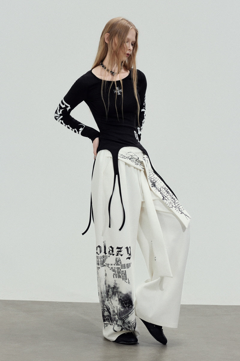 Gothic Cross Garter Top