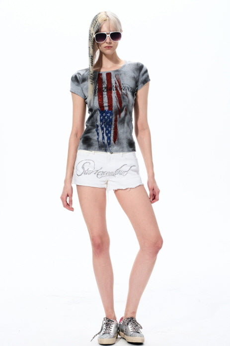 Stars & Stripes Rhinestone Baby Tee
