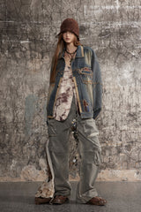 Frayed City Edge Denim Jacket