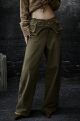 Urban Alloy Folded-Waist Cargo Pants