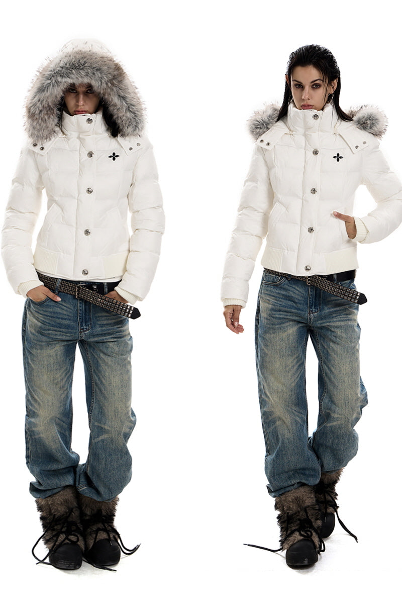 Frostbound Luxe Hooded Puffer Jacket