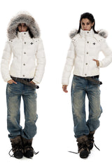 Frostbound Luxe Hooded Puffer Jacket