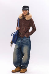 Urban Echo Vintage Distressed Denim Pants