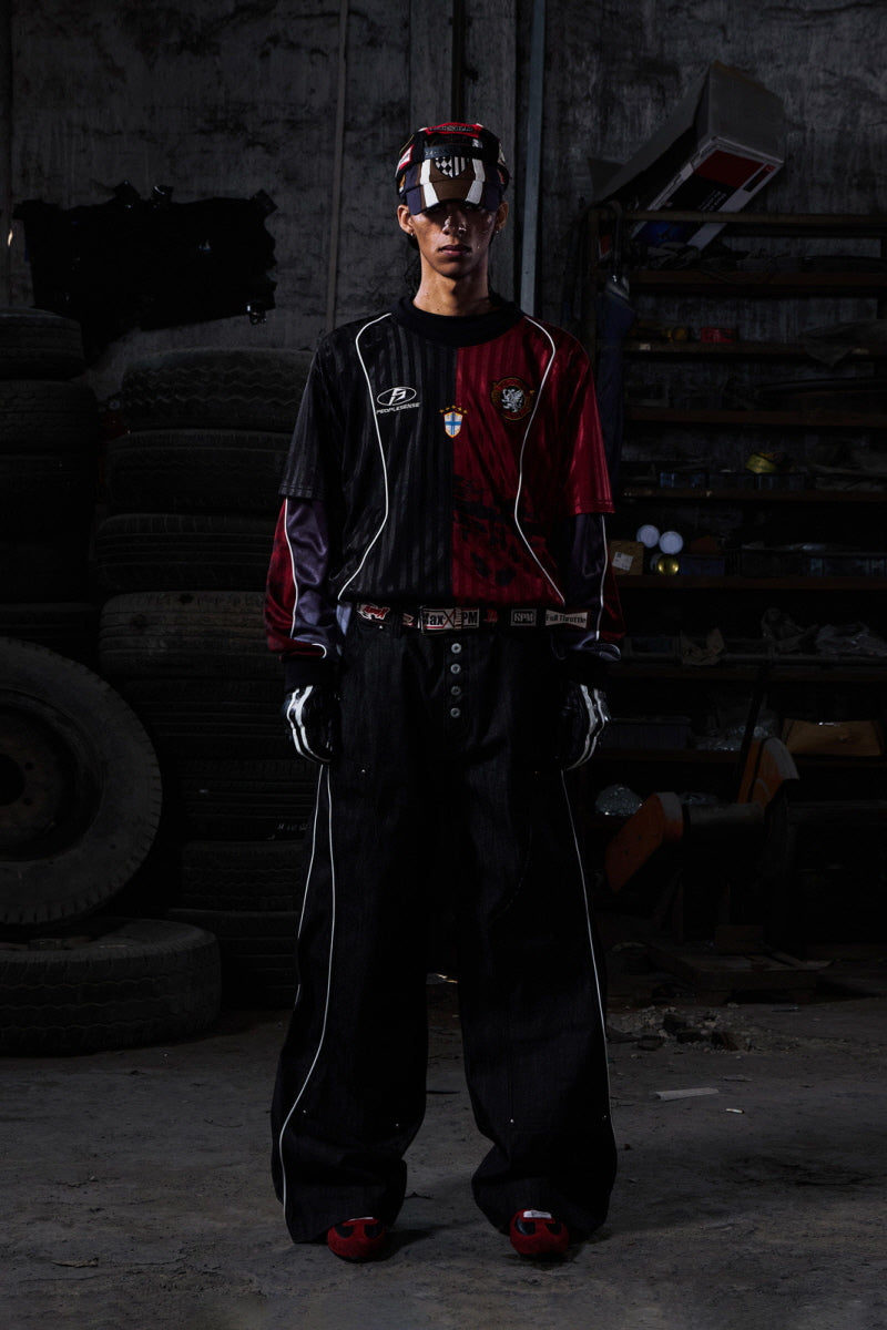 Split Color Soccer Jersey T-Shirt