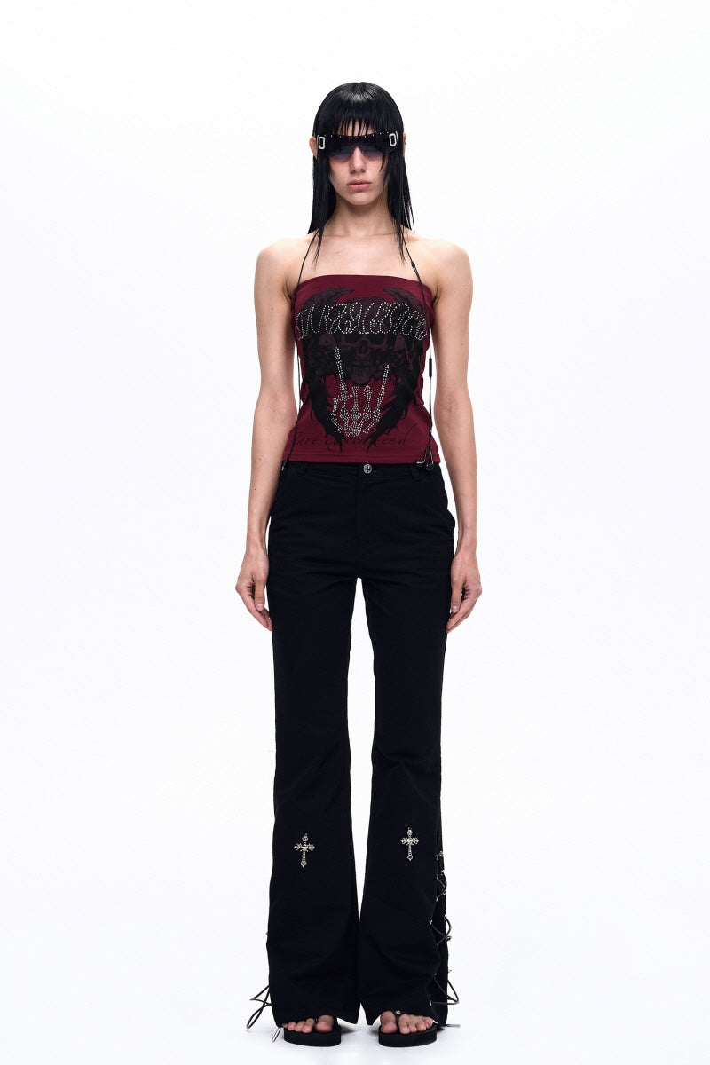 Skull Graphic Tube Top