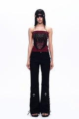 Skull Graphic Tube Top