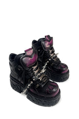 Obsidian Spike Platform Boots