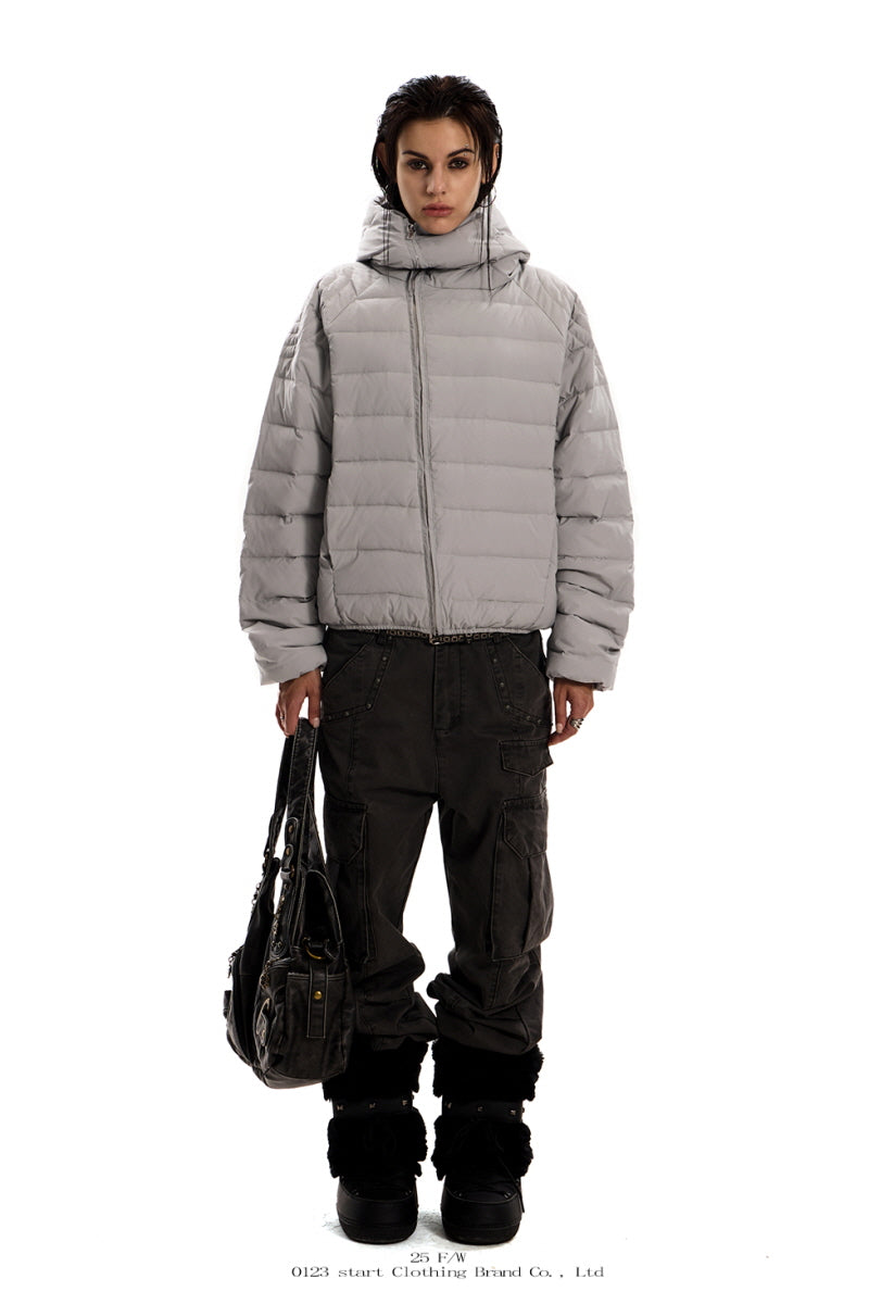 Urban Shield Padded Zip-Up Jacket - Gray