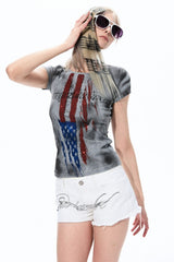 Stars & Stripes Rhinestone Baby Tee