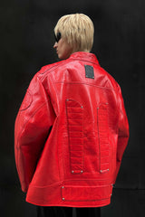 Crimson Frame Leather Jacket