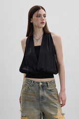 Dual Form Wrap Halterneck Top