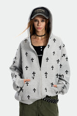 Cross All-Over Oversize Hoodie