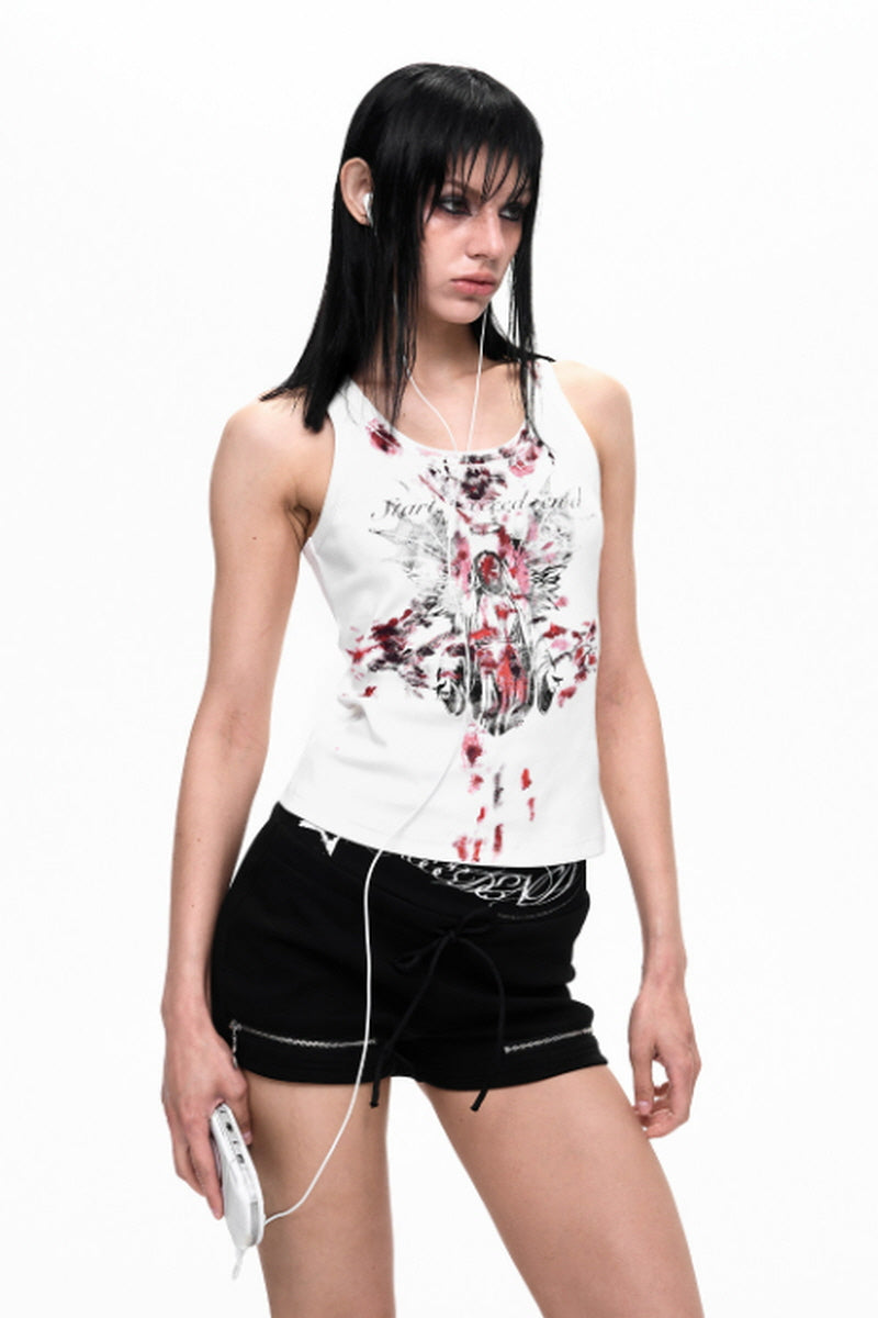 Fallen Angel Graphic Tank Top