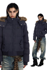 Urban Frost Faux-Fur Hooded Puffer Jacket