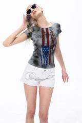Stars & Stripes Rhinestone Baby Tee