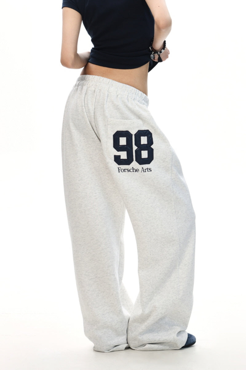 Retro Varsity Wide Sweatpants