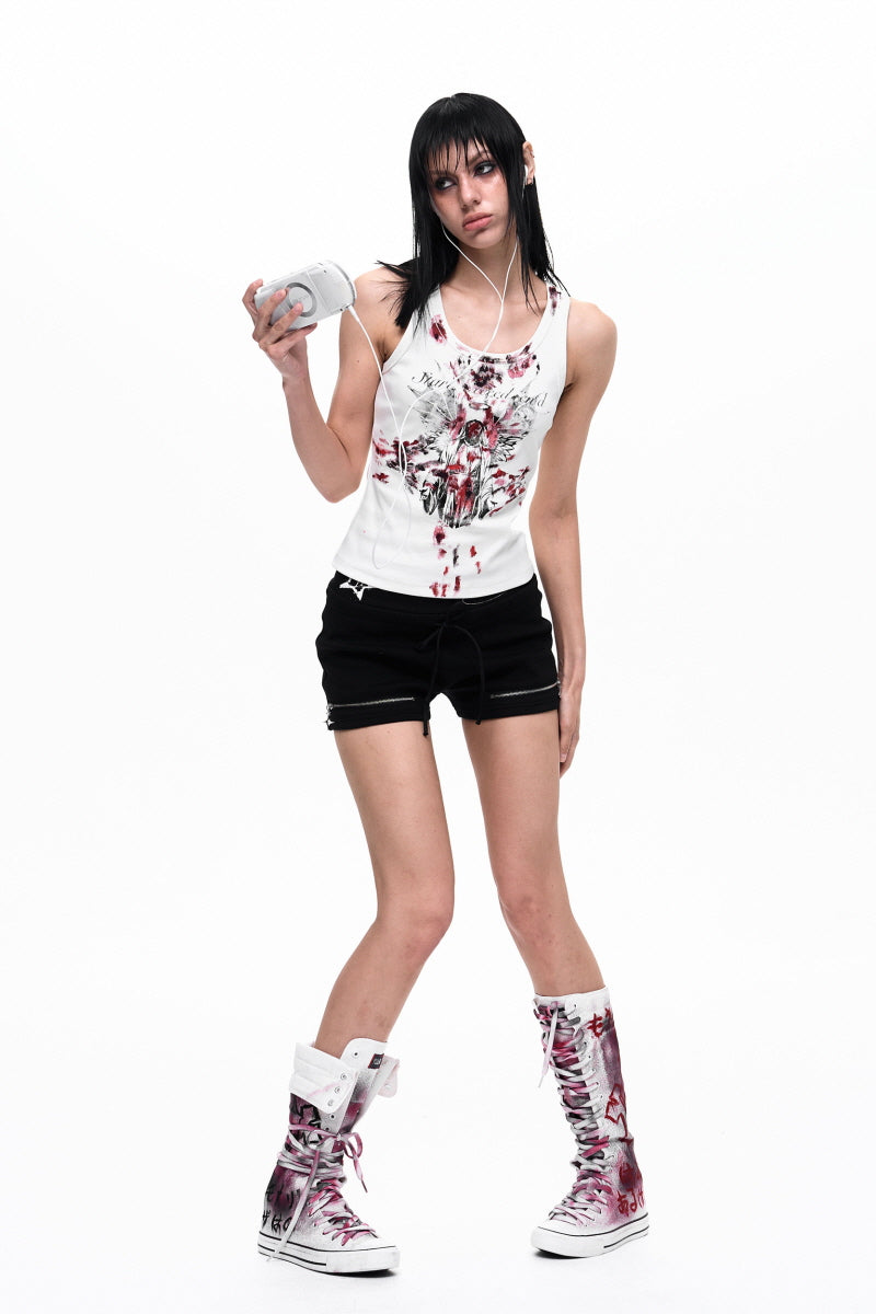 Fallen Angel Graphic Tank Top