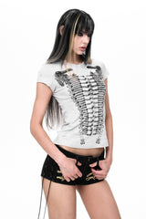 Corset Graphic Slim T-Shirt