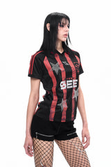 Rhinestone Star Striker Jersey Top