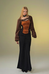 Strapped Edge Corduroy Bolero