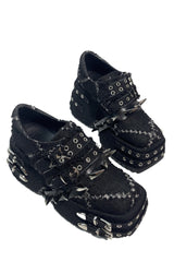 Rivet Fang Platform Loafers