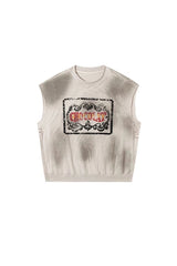 Faded Script Sleeveless Tee