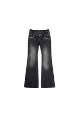 Studded Fade Bootcut Jeans